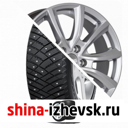 Колесо в сборе Goodyear Ultra Grip Ice Arctic SUV 225/65 R17 T 102 + СКАД Онтарио 7xR17 5×114.3 ET50 DIA67.1 Серебристый в Ижевске